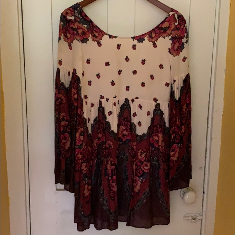 Free People Free Falling Tapestry Babydoll Dress - Picture 2 of 6